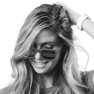 Woman with Sunglasses Smiling